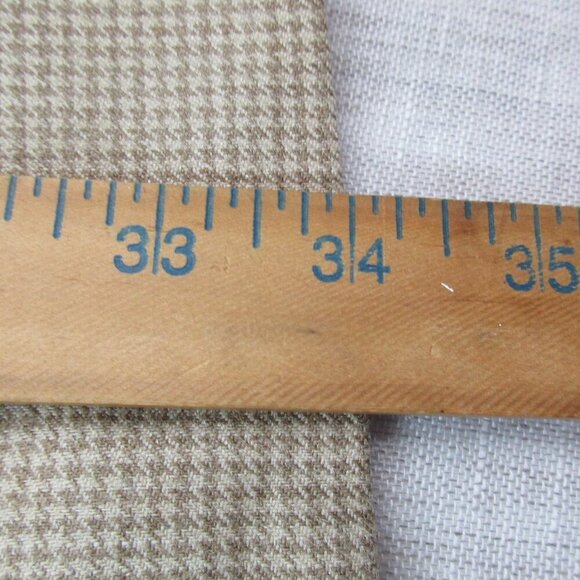 Brooks Brothers 346 Blazer Jacket Mens Beige Houndstooth Wool Single Breasted - Picture 11 of 13